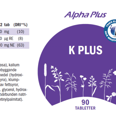 Innehåll, ingredienser och dosering för K Plus