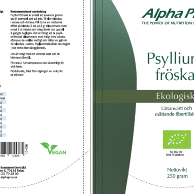 Innehåll, ingredienser och dosering för Psylliumfröskal