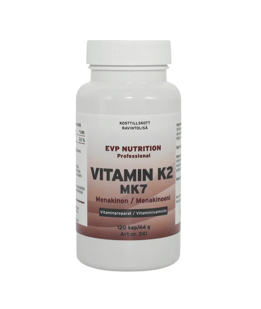 EVP Nutrition Vitamin K2 MK7 120 kapslar
