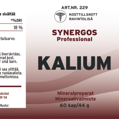 Innehåll, ingredienser och dosering för Kalium