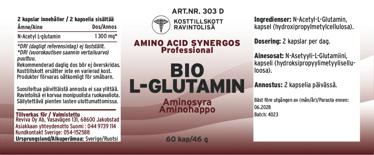 L-glutamin kapslar