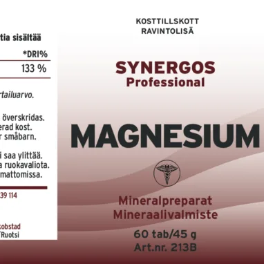 Innehåll, ingredienser och dosering för Magnesium