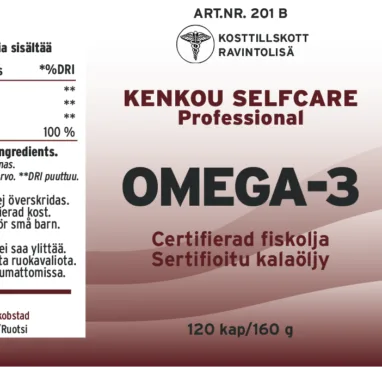 Innehåll, ingredienser och dosering för Omega 3