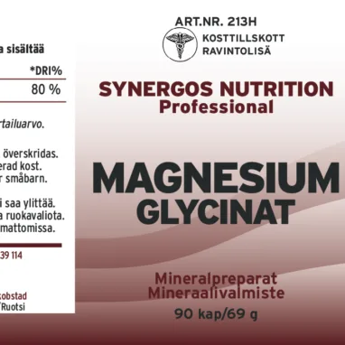 Innehåll, ingredienser och dosering för Magnesiumglycinat