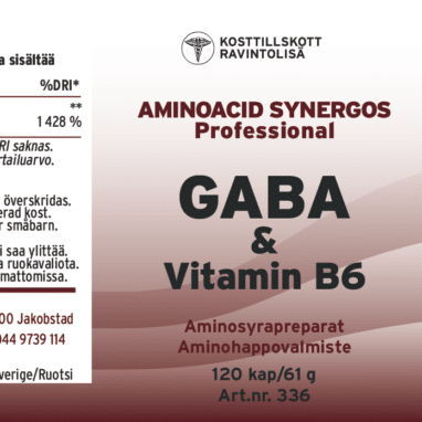 Innehåll, ingredienser och dosering för GABA med vitamin B6