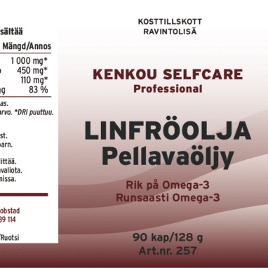 Innehåll, ingredienser och dosering för Linfröolja