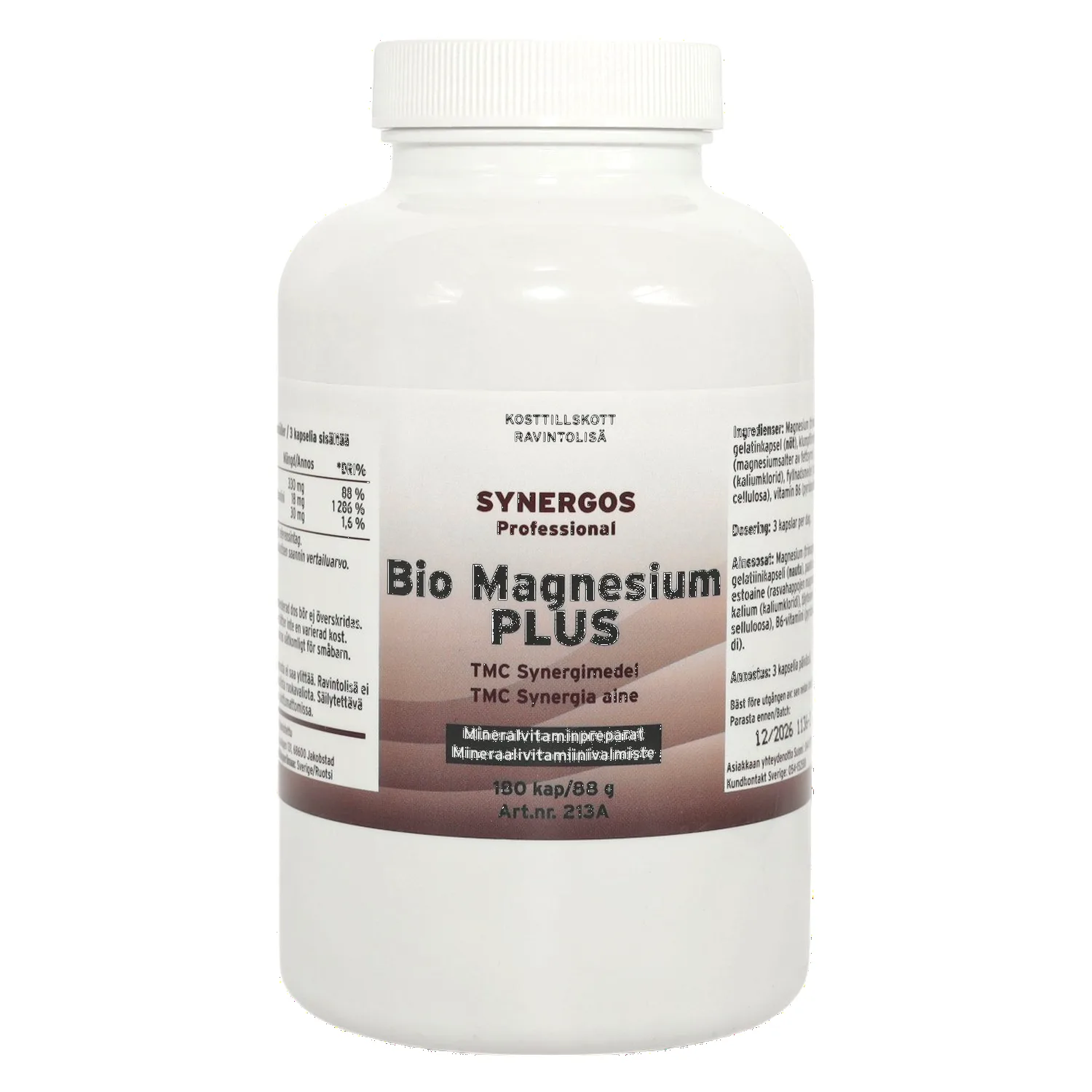 Bio Magnesium Plus magnesium med kalium och vitamin B6