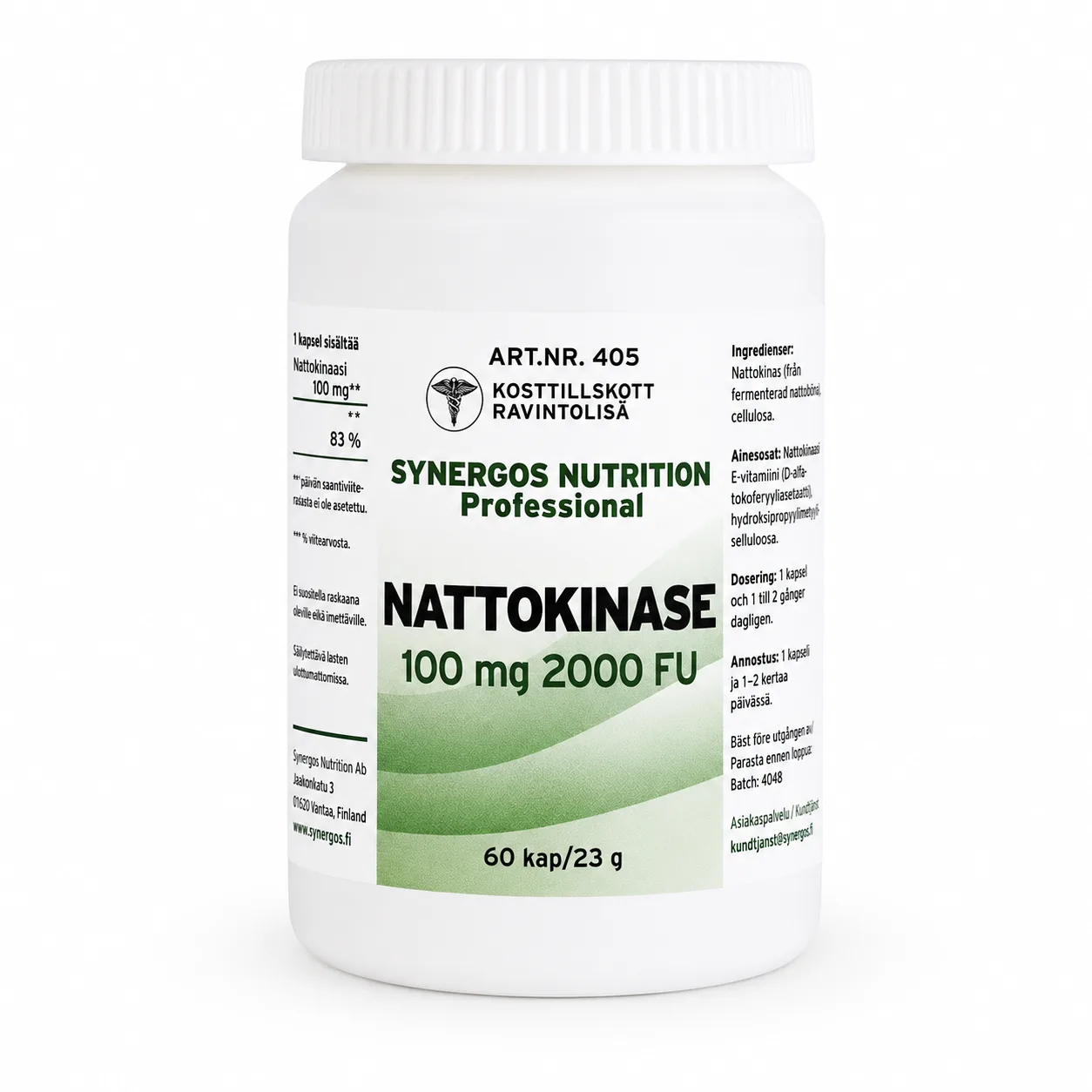 Synergos Nutrition Nattokinase 60 kapslar