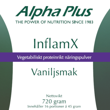 Innehåll, ingredienser och dosering för InflamX